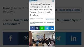 Organisasi TKSK dan PSM Kota Bandung gelar seminar sosialisasi percepatan penurunan stunting [upl. by Davina]