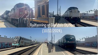 Railfanning at Glendale Station  10132024 [upl. by Parthinia]