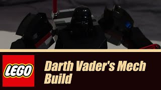 Lego Builds Darth Vader Mech [upl. by Ainocal134]