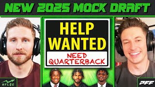 2025 MOCK DRAFT  QB Options For Browns Giants Jets  NFL Stock Exchange [upl. by Smaj919]