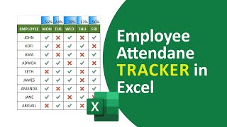 How to Create an Employee Attendance Tracker in Excel [upl. by Camus]