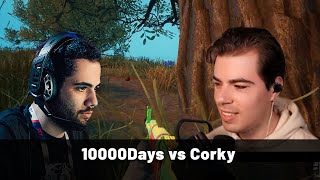 ÖLECEĞİNİ GÖRMEK  10000DAYS VS CORKY  PUBG YAYINCILAR KARŞILAŞIYOR  393  Mithrain  Shilla [upl. by Enal]