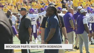 Michigan fires assistant coach Denard Robinson [upl. by Retepnhoj]