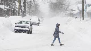 Michigans Upper Peninsula buried in snow [upl. by Skyler595]