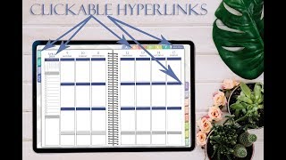 How use hyperlinks in Digital Planner for GoodNotes or Notability or Metamoji [upl. by Mckeon]