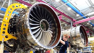 Aircraft turbojet engine production  How build the aero motors [upl. by Nibuz24]