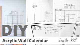 DIY Acrylic Wall Calendar [upl. by Eyks512]