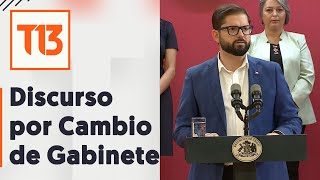 quotA trabajarquot el discurso del Presidente Boric a nuevos ministros  Cambio de Gabinete [upl. by Furie30]