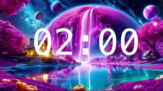 2 Minute Timer  Relaxing Music  Other Worlds Timer [upl. by Ellevehs]