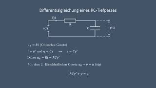 Differentialgleichungen RCTiefpass [upl. by Dustie]