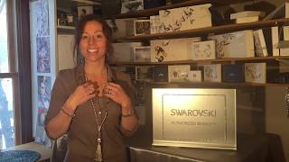 DIY Tassel Necklace Tutorial Using Swarovski Crystals amp Pearls [upl. by Ramo]