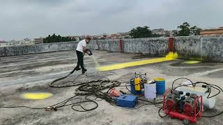 polyurea coating for Roof leakage and seepage repair polyurea waterproof [upl. by Moira749]