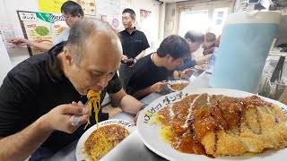 Giant Food Spaghetti with Meat Sauce デカ盛りパスタ スパゲッティーミートソース 爆食いアニキのパスタ飯 Pasta スパゲッツ ダンディ 岡山県 グルメ [upl. by Soinski852]