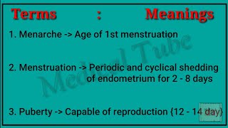 Important Gynecology and obstetrics Terminology For Medical Student  35 Medical Terminology FNP [upl. by Kaehpos]