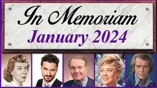 In Memoriam January 2024 Famous Faces We Lost in January 2024 [upl. by Thesda]