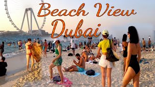 Dubai Marina Beach  Popular Beach In Dubai [upl. by Finbur]