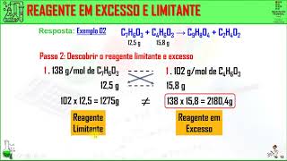 Aula 01  QuÃ­mica Geral  Estequiometria  Reagente Limitante e em Excesso  Parte 2 [upl. by Treblihp]