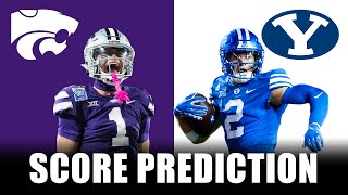 KState vs BYU SCORE PREDICTION [upl. by Yllas759]