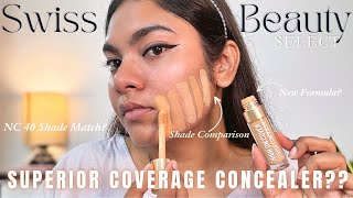 What Comparing Swiss Beauty Select Concealer with OG Swiss Beauty Concealer Swatches amp Review [upl. by Nap]