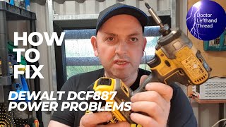 Dewalt DCF887 Impact Driver losing power Try This [upl. by Now810]