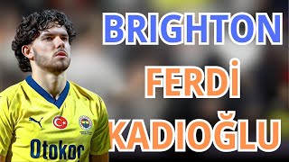 Brighton ipswich maçında Ferdi Kadığoğlu yedek başlıyor [upl. by Cheston412]