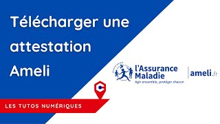 Les Tutos Numériques  Télécharger une attestation Ameli [upl. by Nevets]