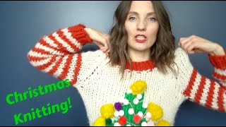 Kristy Glass Knits Christmas Finished Objects [upl. by Malin]