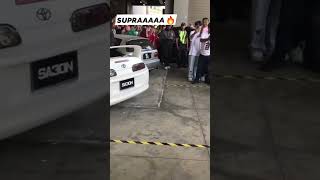 Supra destroys exhaust tip💀💀 supra supramk4 exhaust toyota caredit [upl. by Dwayne]