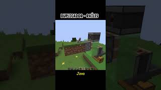 TUTORIAL  DUPLICADOR DE RAÍLES MINECRAFT [upl. by Eido773]