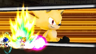 Sonic Black AWAKENS  Sonic VS Sonic Black Part 2  Sonic JUS MUGEN [upl. by Suinuj]