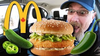 McDonalds 🌶️ NEW SPICY JALAPEÑO McCHICKEN 🌶️🔥🥵 [upl. by Dleifrag]