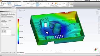 Moldflow Adviser 2017  Part tolerance shrinkage and warpage [upl. by Anhej]