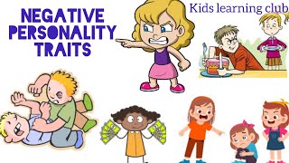 12 Bad Personality traitsToxis People traits NEGATIVE PERSONALITY TRAITS [upl. by Ecar365]