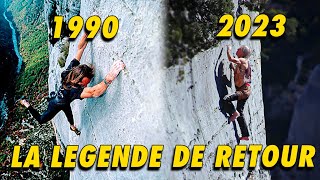 À 60 ans Alain Robert grimpe sans corde dans le Verdon [upl. by Meit]