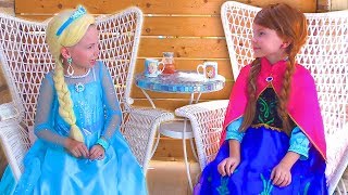 Frozen Elsa And Anna In Real Life Funny video Compilation by kids smile tv [upl. by Aynor]