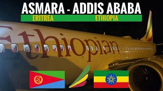 TRIPREPORT  Ethiopian Airlines ECONOMY  Boeing 737 MAX  Asmara  Addis Ababa [upl. by Anaitit459]