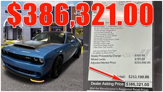 Is a 2023 Dodge Demon 170 worth 368321 Dodge Dealership Markup is 250k [upl. by Yantruoc343]