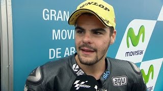 Moto3™ Aragon 2014 – Romano Fenati interview [upl. by Cassiani]