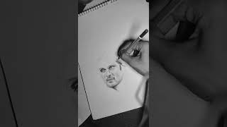 Paolo Cesare Maldini 🇮🇹artDrawing football maldini pencildrawing malayalishaji art artist [upl. by Castora]