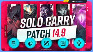 The NEW BEST SOLO CARRY CHAMPIONS on PATCH 149  League of Legends [upl. by Nicolau653]