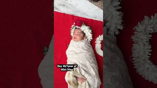 Baby Photoshoot Day 25  1 year of mini vlog delivery cesarean babyphotoshoot minivlog [upl. by Ycram]