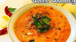 GARLIC CHUTNEY  Weight Loss  Chilli Garlic Chutney Recipe  Tasty Appetite [upl. by Willi385]