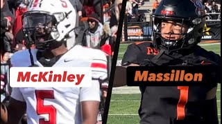 24’ FB Canton McKinley at Massillon Washington [upl. by Ihc]