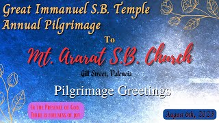 Great Immanuel S B Temple Pilgrimage greetings [upl. by Capriola]