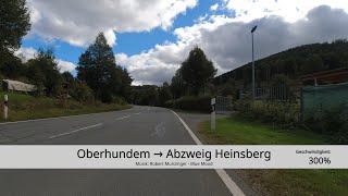 OE Oberhundem → Panorama Park → Abzweig Heinsberg [upl. by Leiso855]