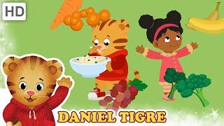 Daniel Tigre em Português  Frutas e Legumes Refeições para Amar 🍓 🥕🍝  Vídeos para Crianças [upl. by Doloritas]