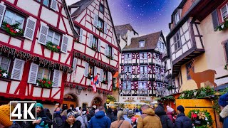 Colmarthe magic of Christmas Most Beautiful Christmas Markets 🎄 Colmar 🇫🇷 France 4K [upl. by Acissehc]