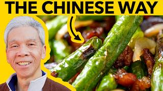 🤤 How a Chinese Chef Cooks Green Beans 干煸四季豆 [upl. by Noyahs]