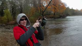 Salmon fishing the Olympic Peninsula for A amp B run Coho Chum pt 1 [upl. by Doralynn]