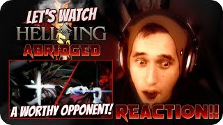 A WORTHY OPPONENT LETS WATCH Hellsing Ultimate Abridged Episode 8 REACTION [upl. by Troyes]